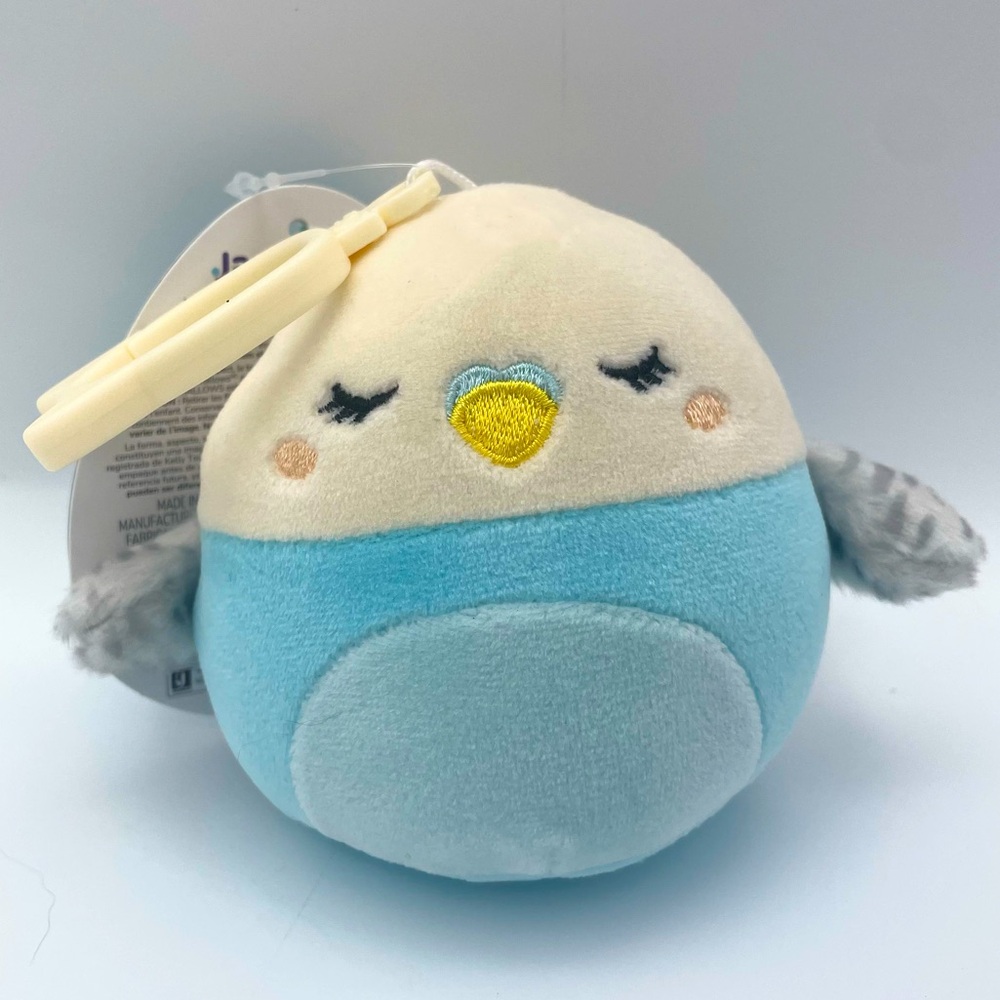 Squishmallows Tycho the Parrot Clip On 3” NWT